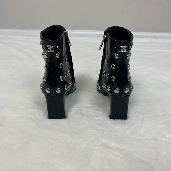 NWT SAM EDELMAN SAIGE STUDDED ANKLE BOOT IN BLACK AND SILVER SIZE 7 - Picture 13 of 16
